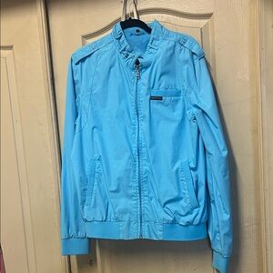 Members Only Sky Blue Bomber Jacket